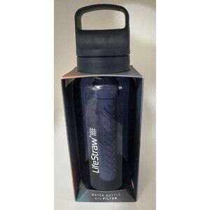 LifeStraw Go Series Water Filter Bottle 1 Liter BPA-Free Easy Travel